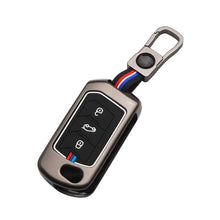 Load image into Gallery viewer, Folkswheel Mahindra New Scorpio-N | XUV 700 | New THAR | Xuv-300 | Marazzo | Scorpio | Bolero Flip Key (Fit for both OLD LOGO + NEW LOGO) (3 Button Smart Flip Key)