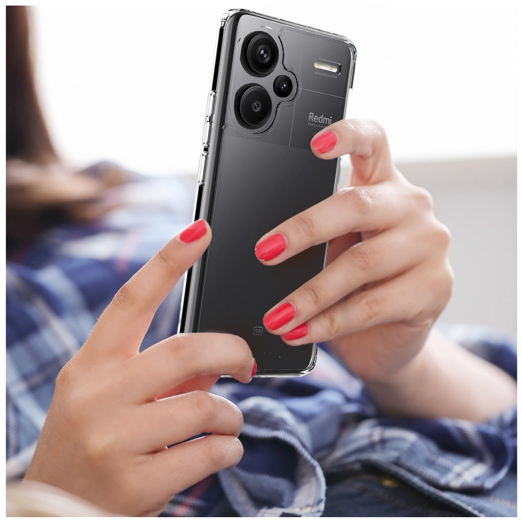 Redmi Note 13 Pro Plus 5G Back Cover Case | Hybrid - Crystal Clear