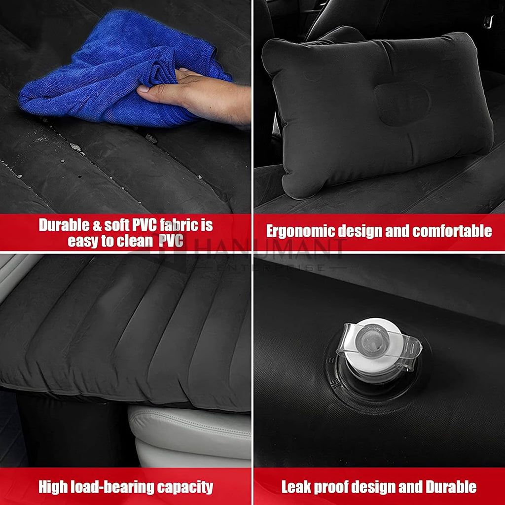 Folkswheel Premium Car Inflatable Bed with Pump & 2 Air Pillow