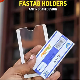 Fast TAG Holder Windshield Glass Protector with double side Tape (Pack of 2 Pcs)