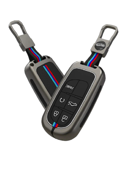 Metal Silicon Car Key Case for Jeep Compass Smart Key